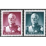 Portogallo - 1945 - Presidente Carmona, serie n° 663/70. Cat. € 230 (**)