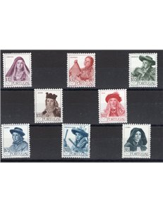 Portogallo - 1947 - Costumi regionali, serie n° 688/95. Cert.: IC. Cat. € 230 (**)