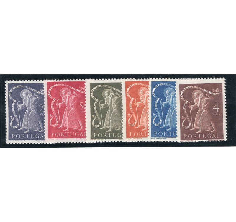 Portogallo - 1950 - San Giovanni di Dio, serie n° 734/39. Cat. € 150 (**)
