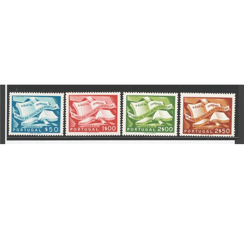 Portogallo - 1954 - Educazione popolare, serie n° 807/10. Cat. € 100 (**)