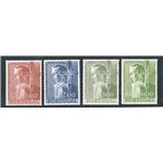 Portogallo - 1954 - Fondazione San Paolo, serie n° 813/16. Cat. € 180 (**)