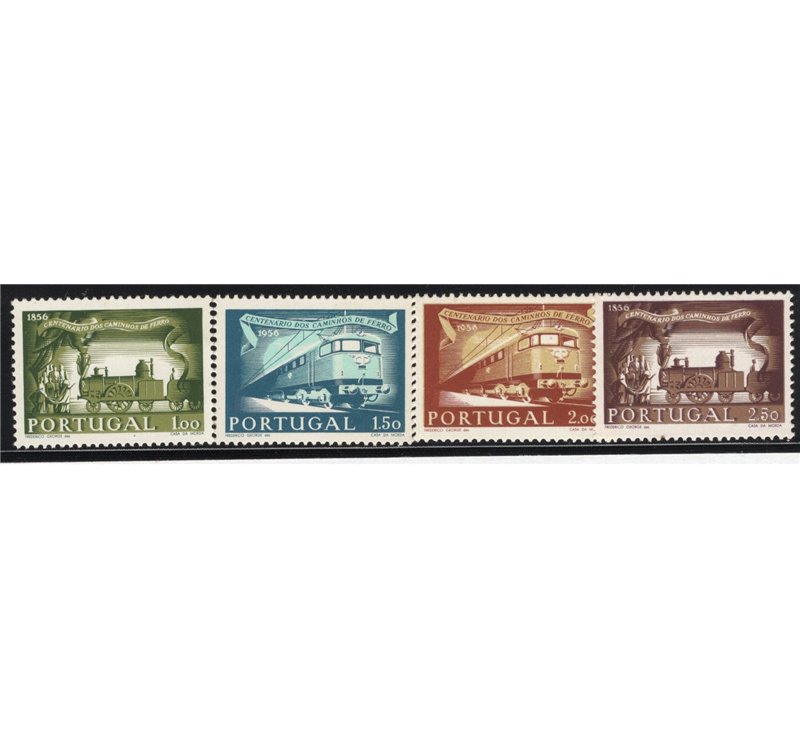 Portogallo - 1955 - Servizio telegrafico, serie n° 826/28. Cat. € 80 (**)