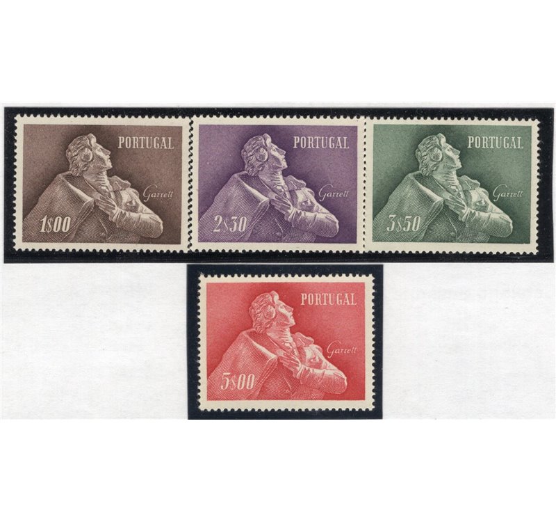 Portogallo - 1957 - Almeida Garret, serie n° 837/40. Cat. € 190 (**)