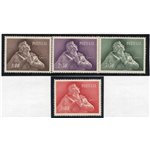 Portogallo - 1957 - Almeida Garret, serie n° 837/40. Cat. € 190 (**)