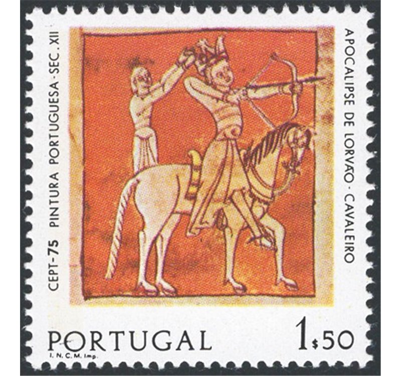 Portogallo - 1975 - Europa 1,50 e. con banda di fosforo, n° 1261a. Cat. € 70 (**)