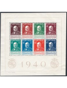 Portogallo - 1940 - BF Centenario del Francobollo, n° 2. Cat. € 160 (**)