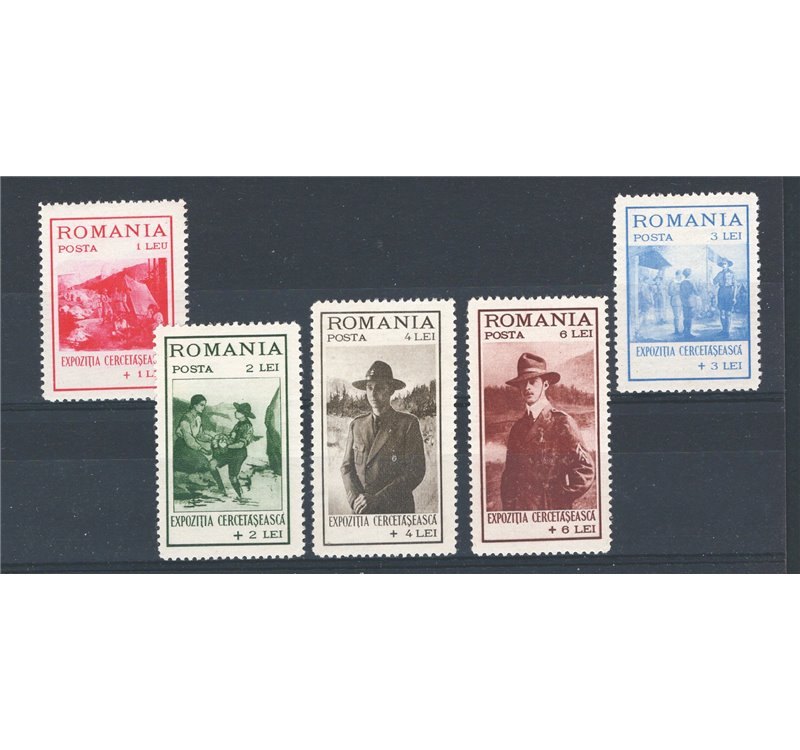 Romania - 1931 - Scout, serie n° 422/26. Cat. € 59 (**)