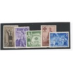 Romania - 1935 - 5° Anniv. dell'Avvento di Carlo II, tematica scout, serie n° 481/85. Cat. € 75 (**)