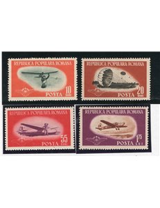 Romania - 1953 - Aerei sportivi, serie n° 1223/26. Cat. € 50 (**)