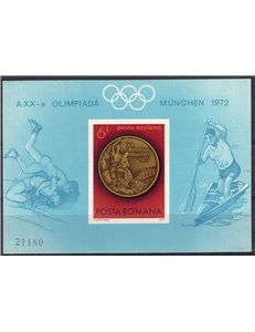 Romania - 1972 - BF Medaglia d'oro olimpica, n° 102. Cat. € 100 (**) 