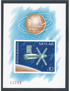 Romania - 1974 - BF Skylab, n° 116a non dent. Cat. € 100 (**)