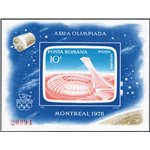 Romania - 1976 - BF Olimpiadi di Montreal (stadio), n° 126a non dent. Cat. € 80 (**)