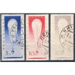 Russia - 1933 - P.A. Aerostato Prokoviev, serie n° 38/40. Cat. € 60 (U)