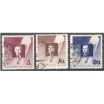 Russia - 1934 - P.A. Ascensione del Pallone “Sirius” dent. 11, serie n° 46/48. Cat. € 35 (U)