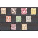 Svizzera - 1881 - Helvetia seduta, la serie n° 49/57. Cat. € 116 (**)