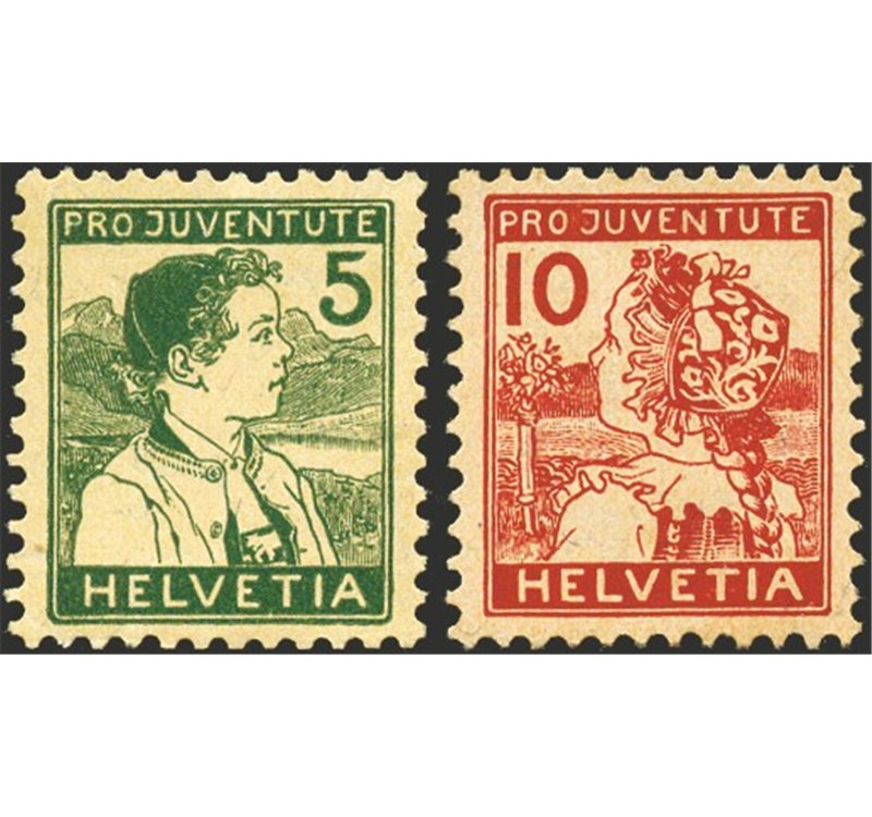 Svizzera - 1915 - Pro Juventute, serie n° 149/50. Cert.: Biondi. Cat. € 270 (**)