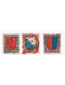 Svizzera - 1920 - Pro Juventute, serie n° 176/78. Cat. € 52 (U)