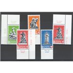 Svizzera - 1940 - Pro Patria, serie n° 349/53. Cat. € 35 (**)