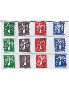 Svizzera - 1939 - Expo Nazionale di Zurigo, serie n° 329/40. Cat. € 195 (U)