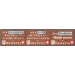Svizzera - Recupero delle materie usate, la serie con trittico orizzontale, n° 375/77. Cat. € 270 (U)