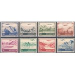 Svizzera - 1941 - P.A. Aereo su paesaggi, serie n° 27/34. Cat. € 40 (*)