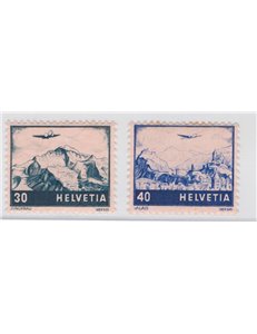 Svizzera - 1948 - P.A. Vedute, serie n° 42/43. Cat. € 85 (**)
