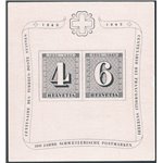 Svizzera - 1943 - BF Centenario del 1° Francobollo Svizzero, n° 9. Cat. € 120 (**)