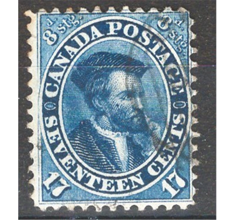 Colonie Inglesi - Canada - 1859/64 - Jaques Cartier, n° 17. Cat. € 120 (U) 