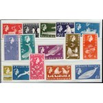 Colonie Inglesi - Falkland - Sud Georgia - 1963/69 - Definitiva Elisabetta senza 1 £ grigia, serie n° 9/23. Cat. € 324 (**)