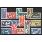 Colonie Inglesi - Falkland - Georgia del Sud - 1963/69 - Definitiva Elisabetta e Soggetti diversi, serie n° 9/24. Cert.: Biondi.