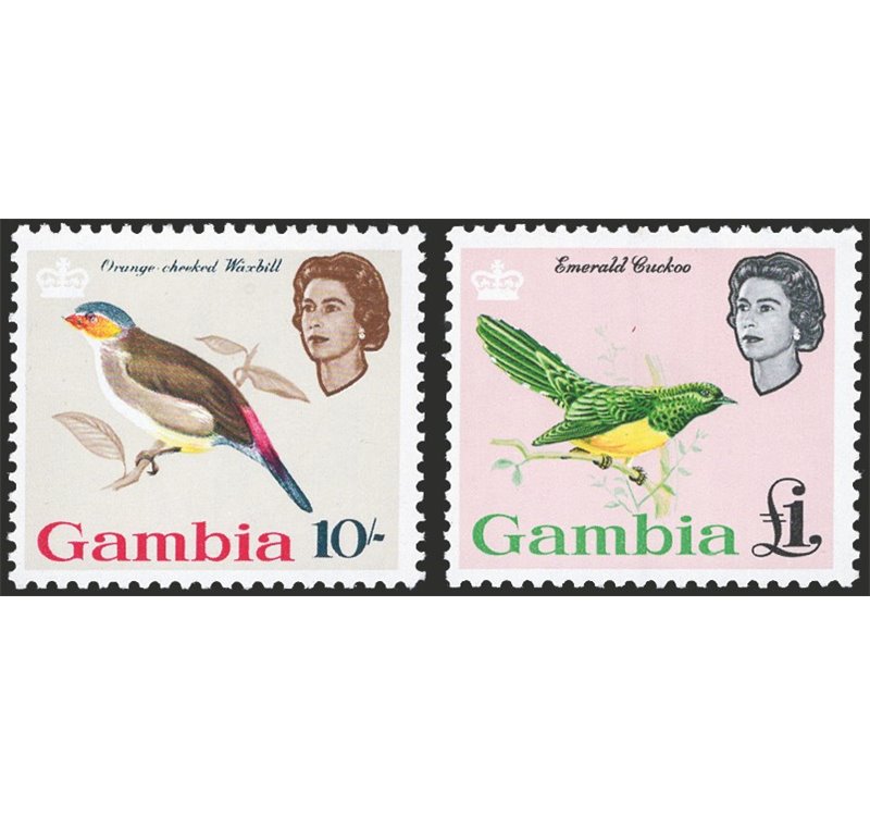 Colonie Inglesi - Gambia - 1963 - Definitiva Elisabetta, serie n° 168/80. Cat. € 110 (**)