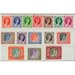 Colonie Inglesi - Rodesia e Nyassaland - 1954 - Definitiva Elisabetta, serie n° 1/15. Cat. € 140 (**)