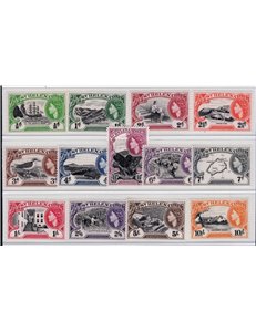 Colonie Inglesi - Sant'Elena - 1953 - Definitiva Elisabetta, serie n° 122/34. Cat. € 120 (**)