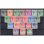 Colonie Inglesi - Singapore - 1948/52 - Definitiva Giorgio VI con gli ultimi 7 valori dent. 18 e con gomma integra (Cat. € 465) 