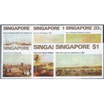 Colonie Inglesi - Singapore - 1971 - Vedute del 19° secolo, serie n° 143/48. Cat. € 75 (**)