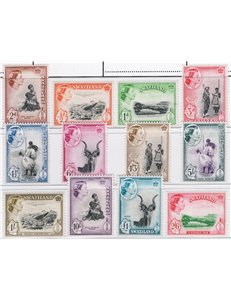 Colonie Inglesi - Swaziland - 1953 - Definitiva Elisabetta, serie n° 55/56. Cat. € 90 (**)