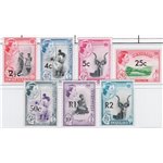 Colonie Inglesi - Swaziland - 1961 - Definitiva Elisabetta con soprast. del 2° tipo, serie n° 71a/78a. Cat. € 42 (**)