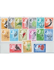 Colonie Inglesi - Swaziland - 1962 - Definitiva Elisabetta animali, serie n° 91/106. Cat. € 55 (**)