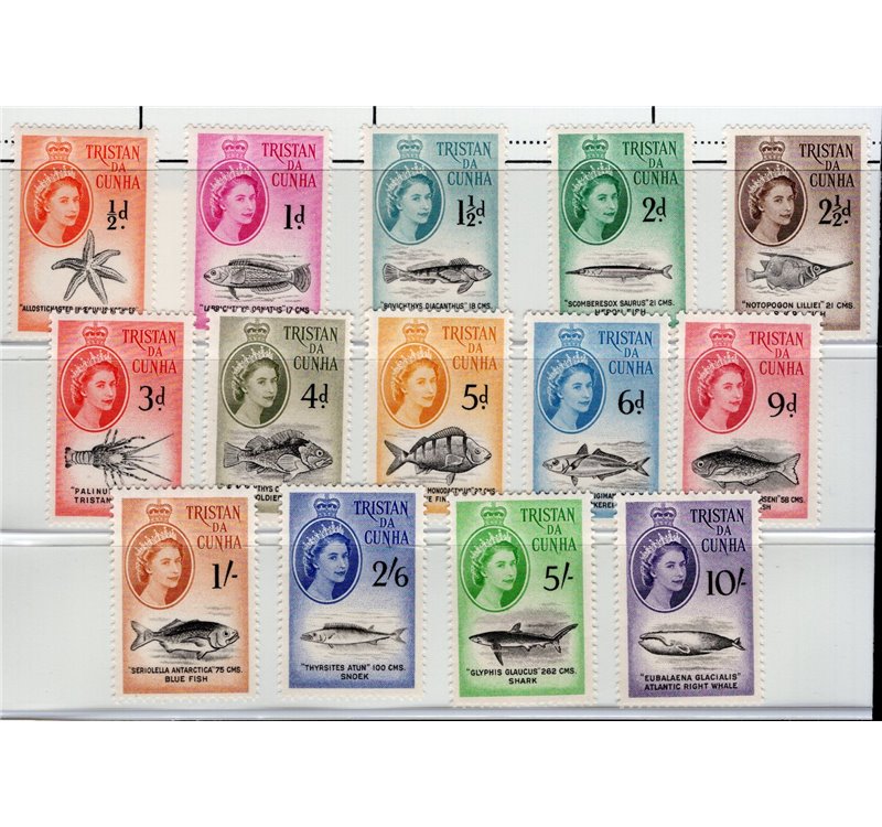 Colonie Inglesi - Tristan Da Chuna - 1960 - Definitiva Elisabetta, serie n° 28/41. Cat. € 140 (**)