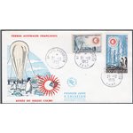 Terre Australi - Antartico Francese - 1963 - Anno Internazionale del Sole Calmo, n° 21 + P.A. 7 su FDC
