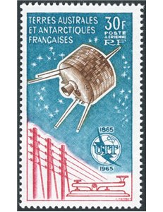 Terre Australi - Antartico Francese - 1965 - P.A. 100° Anniv. dell'U.I.T., n° 9. Cat. € 290 (**)