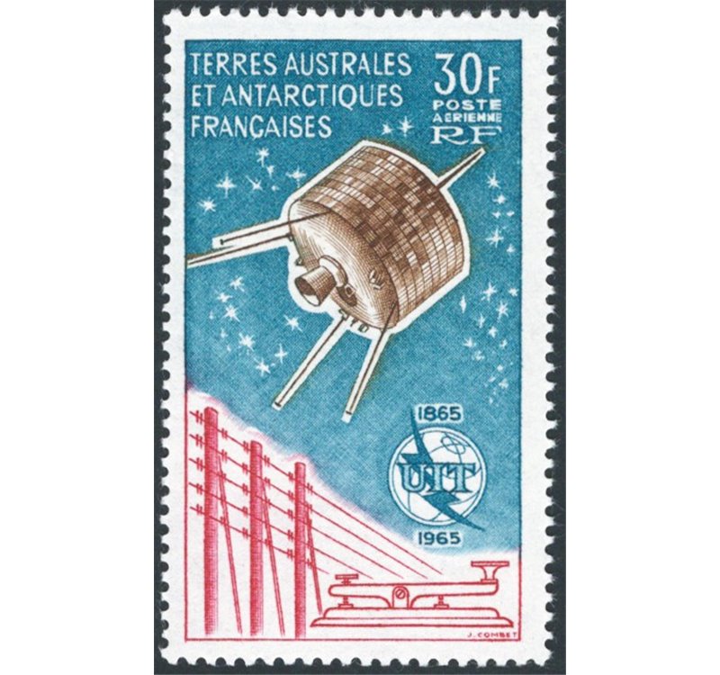 Terre Australi - Antartico Francese - 1965 - P.A. 100° Anniv. dell'U.I.T., n° 9. Cat. € 290 (**)