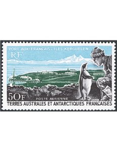 Terre Australi - Antartico Francese - 1968 - P.A. Portico di Kerguelem, n° 14. Cat. € 245 (**)