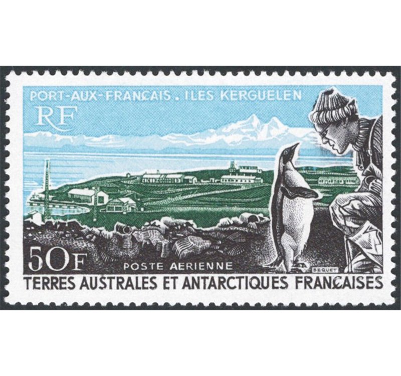 Terre Australi - Antartico Francese - 1968 - P.A. Portico di Kerguelem, n° 14. Cat. € 245 (**)