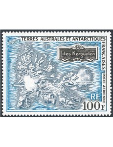 Terre Australi - Antartico Francese - 1970 - P.A. 100° Isole Kerguelem, n° 20. Cat. € 125 (**)