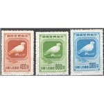 Cina - 1950 - Colomba dell'amicizia senza gomma come da emissione, Michel serie n° 57/59. Cat. € 80 (**)