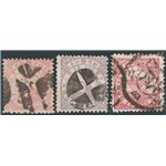Giappone - 1875 - Uccelli, serie n° 32/34. Cert.: IC. Cat. € 750 (U)
