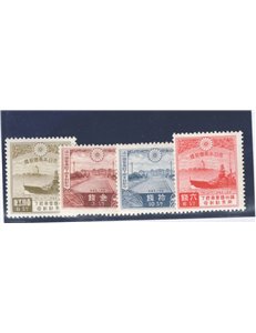 Giappone - 1935 - Visita dell'imperatore, serie n° 222/25. Cat. € 60 (*)