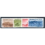Giappone - 1939 - Parchi nazionale “Aso”, serie n° 287/90. Cat. € 125 (*)