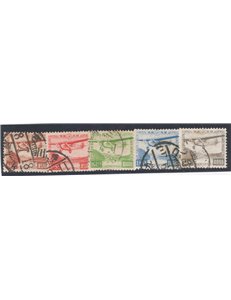 Giappone - 1929 - P.A. Aereo sul lago Ashinoko, serie n° 3/6. Cat. € 150 (U)